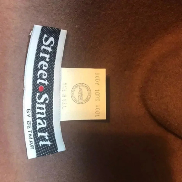 Vintage Street Smart By Betmar 100% Wool Women Brown Hat - Picture 4 of 8